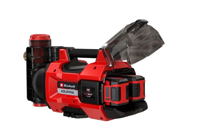 Насос садовий акумуляторний Einhell AQUINNA 18/30 F LED (без АКБ та ЗП) X-Change (без акум.), 18В, 3000 л/год, вис. 28 м, глиб. 6 м, режими ECO/BOOST, місце для другого акумулятора