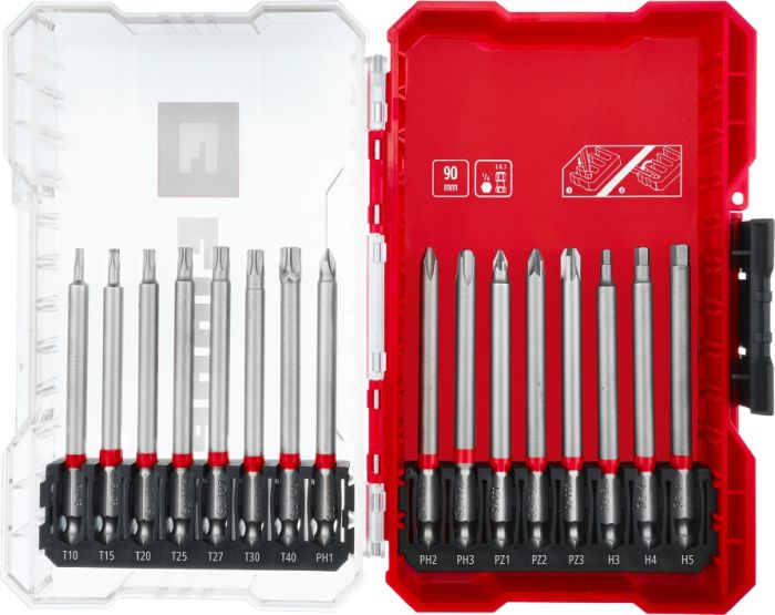 Набір подовжених біт Einhell 90 мм, 16 шт, кейс 