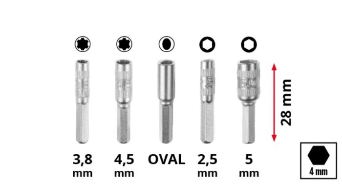 Набор прецизионных бит Einhell, 33 шт, кейс (115010)