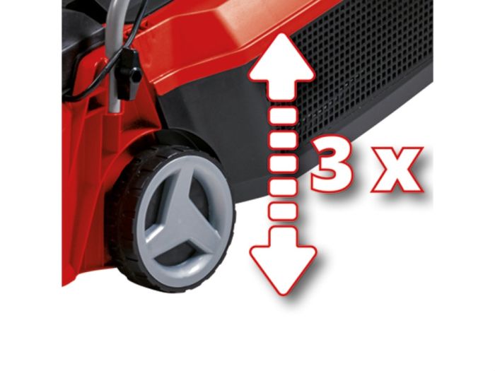 Газонокосарка акумуляторна Einhell GE-CM 18/30 Li X-Change, 18В, акумулятор 3 Аг, зарядка, вис. 30-70 мм, шир. 30 см, для 150 м2