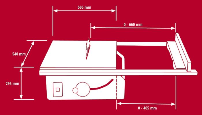 Пила циркулярная настольная Einhell TE-TS 254 T (4340430)