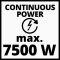 Генератор бензиновий, Einhell TC-PG 8000 ,220/380В, 3200/3600 Вт, 4-тактний, бак 25 л, макс. потужність 3,3/7,5 кВт, сінхронний, номінальний струм 13.9/10.8 А, 2х230В+1х400В