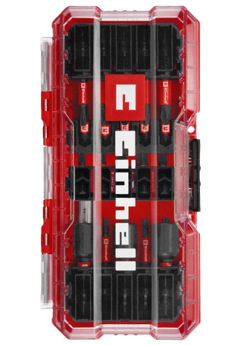 Набір  біт і головок 28 шт, ударні, бітотримач, S-CASE, Einhell