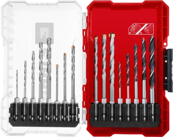 Набір свердел, метал/дерево/бетон, 16 шт, M-CASE, Einhell