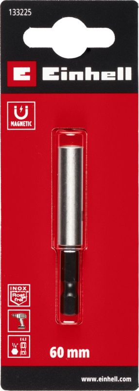 Бітотримач магнітний 1/4", S2, 60 мм, Einhell