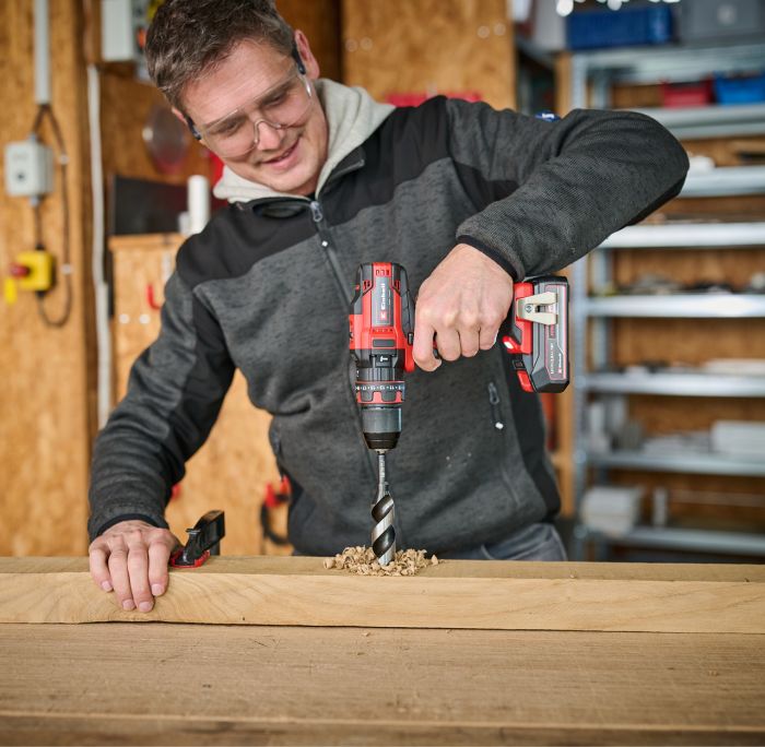 Шуруповерт ударний Einhell TE-CD 18/44 Li-i (1x2.5 Ah) X-Change, 18 В, 44 Нм, 1 акумулятор 2 Аг, LED