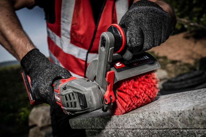 Шліфмашина роликова безщіткова акумуляторна Einhell Professional TP-BR 18/32 Li BL-Solo  X-Change (без акум.), 18 В, 900-3200 об/хв, роликова щітка d120мм|ширина 100мм