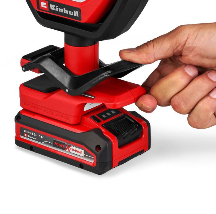 Ліхтар акумуляторний вуличний  Einhell GC-OL 18/1500 X-Change (без акум.), 18 В, 36 LED, 7000 К, 1500 лм, 3 режима яскравості, можливе використання ззовні приміщень