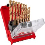 Набір свердел по металу 19 шт HSS-TiN, Einhell