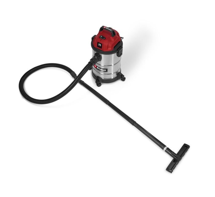  Пилосос будівельний Einhell TC-VC 2045 S , 900 Вт, 180 мбар, 20 л, бак з нержавіючої сталі, шланг 1.5 м