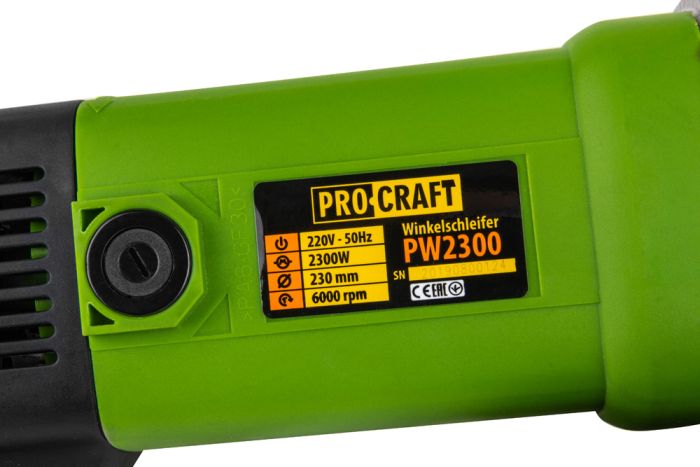 Кутошліфувальна машина Procraft PW2300 230 мм