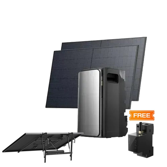 Комплект EcoFlow STREAM ULTRA/Solar Panel 2*400/Сонячний трекер EcoFlow Single Axis Solar Tracker/Розумний лічильник Smart Meter