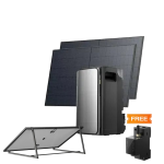 Комплект EcoFlow STREAM ULTRA/Solar Panel 2*400/Регульований кронштейн для сонячних панелей/Розумний лічильник Smart Meter