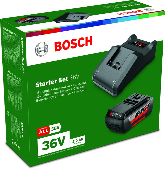 Акб Bosch GBA 36V 2.0Ah + зп AL 36V-20060 (F016800609)