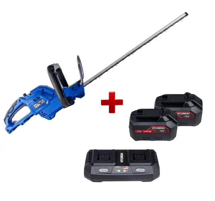 Акумуляторний кущоріз Hyundai HT3601LI + АКБ (A1840LI-2ШТ) + ЗП (C1821LI)