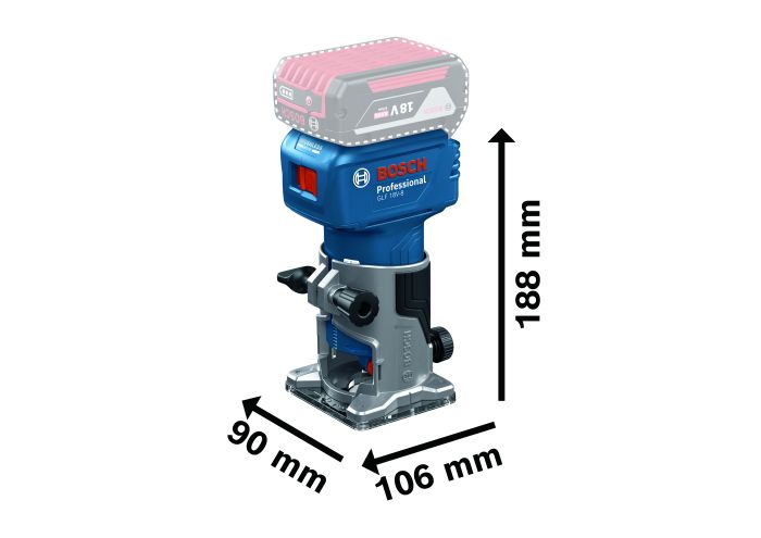 Акумуляторний фрезер Bosch GLF 18V-8 Professional (06016C6000)