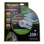 Алмазний диск Procraft DM230 230мм 22,23мм 2.2 мм
