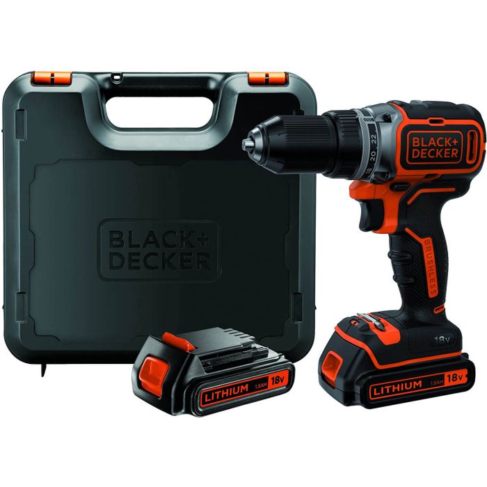 Дриль-шурупокрут акумуляторний безщітковий BLACK+DECKER BL186KB