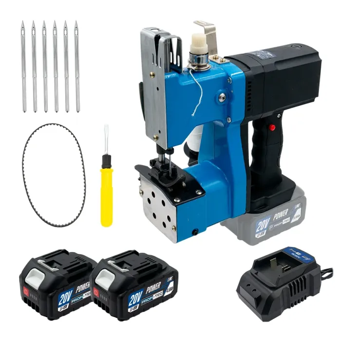 Акумуляторна машина для зшивання мішків PROFI-TEC BSM1720V POWERLine (2×PT2040MP (4.0 Аг), зарядний пристрій)