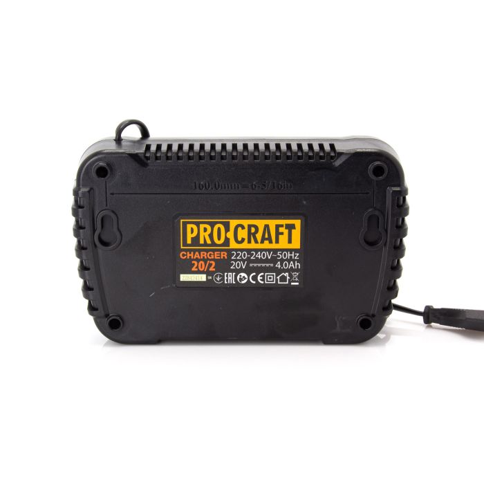 Акумуляторна ланцюгова пилка Procraft PCA40/2 (2 акб 4Аг + ЗП 20/2)