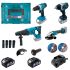 Акумуляторний набір інструментів PROFI-TEC Combo Set 4/4 POWERLine (PBH201BL, DTW800BL, DGA20BL, PCD2820V) (2×PT2040MP (4.0 Аг), зарядний пристрій)