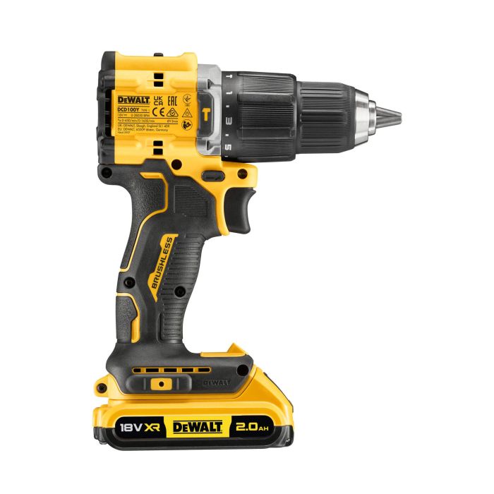 Дриль-шурупокрут 100 YEARS DeWALT DCD100YD2T
