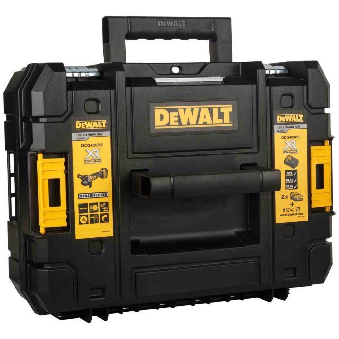 Шліфмашина кутова - болгарка акумуляторна безщіткова DeWALT DCG405S2T