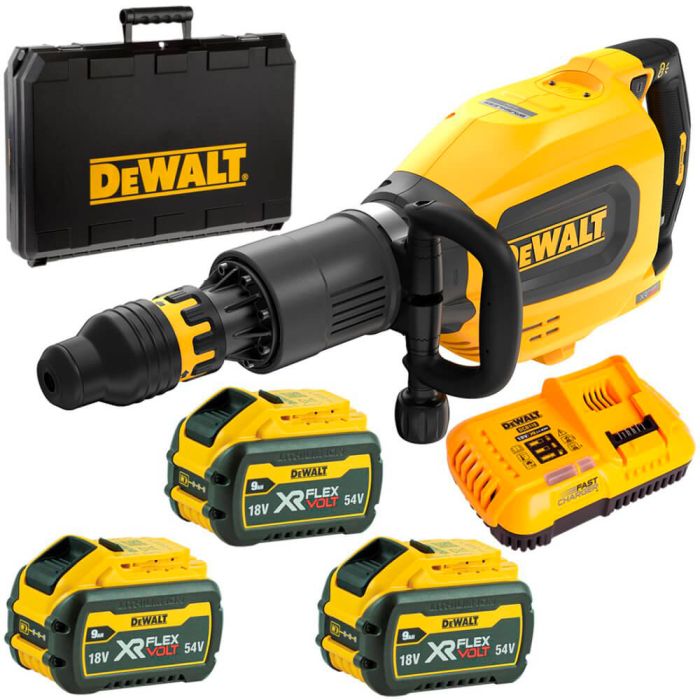 Молоток відбійний акумуляторний безщітковий SDS-MAX DeWALT DCH911X3