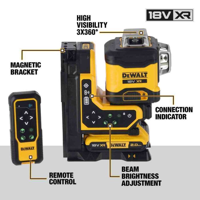 Рівень лазерний лінійний DeWALT DCLE34035D1