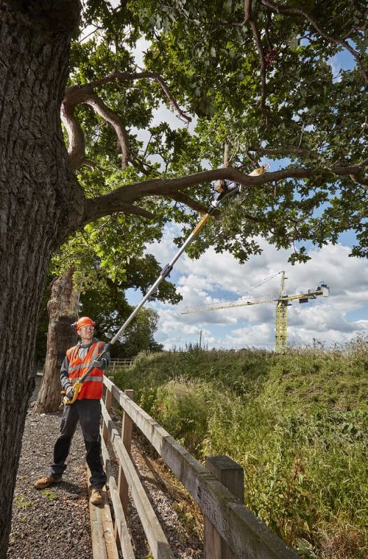 Висоторіз акумуляторний безщітковий зі штангою DeWALT DCMPS567N