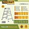 Драбина-стрем'янка алюмінієва Procraft PLA2.2.804
