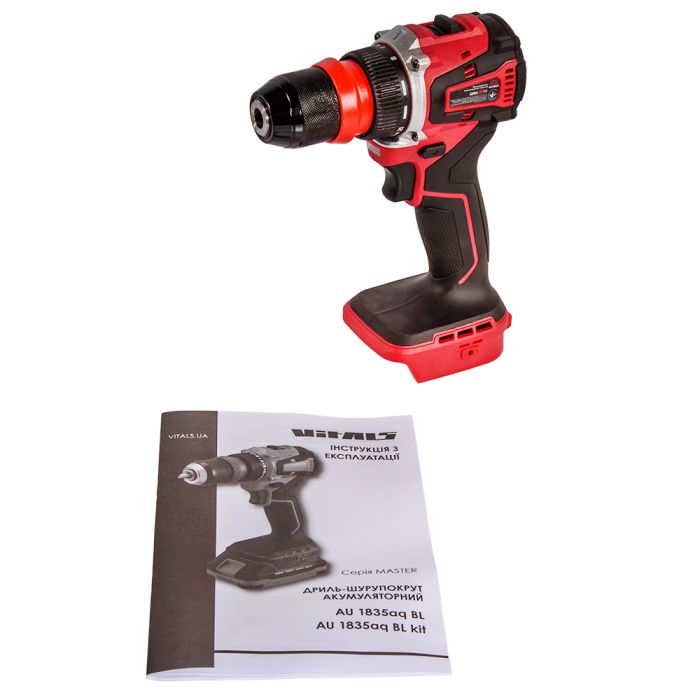 Дриль-шурупокрут акумуляторний Vitals Master AU 1835aq BL