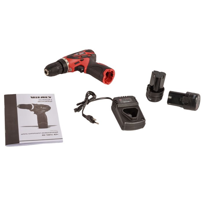Дриль-шуруповерт акумуляторний Vitals AU 1221c Kit+