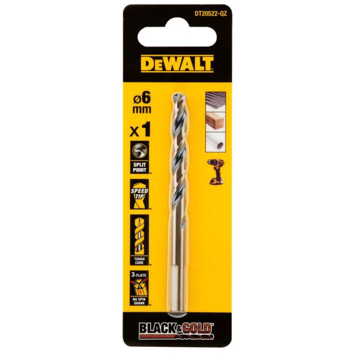 Свердло по металу Black & Gold DeWALT DT20522