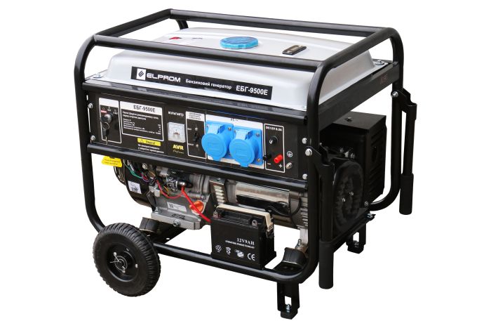 Генератор бензин/газ Елпром ЕБГ-9500Е/1 мідна обмотка