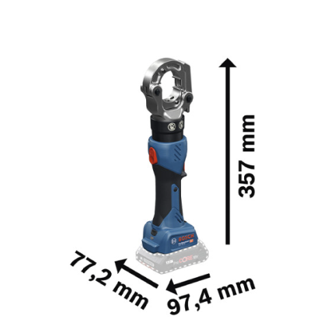 Акумуляторний гідравлічний обтискний інструмент Bosch GPH 18V-60 Professional, без акб та з/п, в XL-BOXX