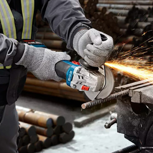 Акумуляторна кутова шліфувальна машина Bosch GWS 18V-8 Professional, 2 акб GBA 18V 4.0Ah та з/п GAL 18V-40, у кейсі