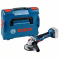 Акумуляторна кутова шліфувальна машина Bosch GWS 18V-11 S Professional, без акб та з/п, у кейсі L-BOXX 136