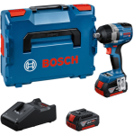 Акумуляторний ударний гайковерт Bosch GDS 18V-750 C Professional, 2 акб GBA 18V 5.0Ah та з/п GAL 18V-40 у L-BOXX