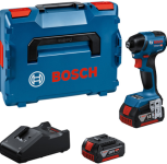 Акумуляторний ударний гайковерт Bosch GDR 18V-220 C Professional, 2 акб GBA 18V 5.0Ah і з/п GAL 18V-40, у кейсі