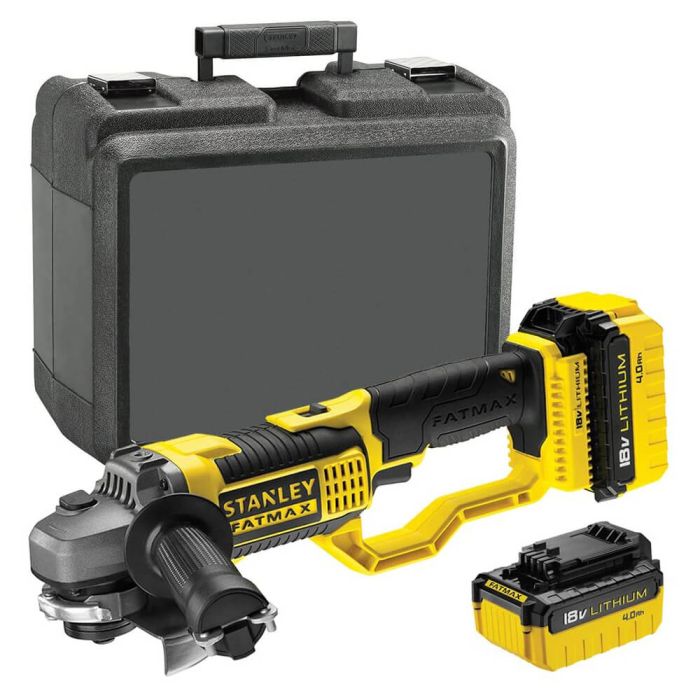 Шліфмашина кутова - болгарка акумуляторна безщіткова STANLEY FATMAX FMC761M2