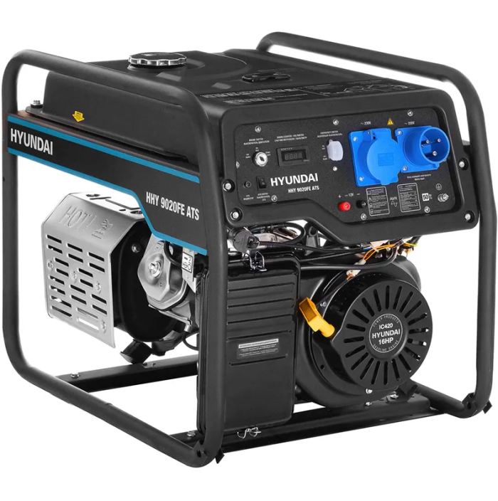 Генератор бензиновий Hyundai HHY 9020FE - ATS