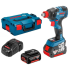 Акумуляторний ударний гайковерт Bosch GDX 18V-200 C Professional, 2 акб 5 Ah, з/п GAL 1880 CV, в L-Boxx 136