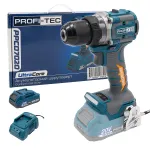 Акумуляторний дриль-шуруповерт PROFI-TEC PPCD7020 UltraCore (1×PT2020VX (2.0 Аг), зарядний пристрій)