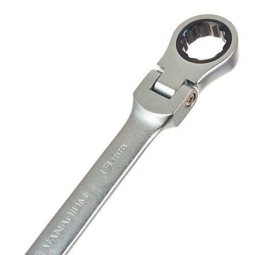 Набір ключів гайкових комбінованих храпових гнучких 8–19 мм 8 шт. INGCO INDUSTRIAL