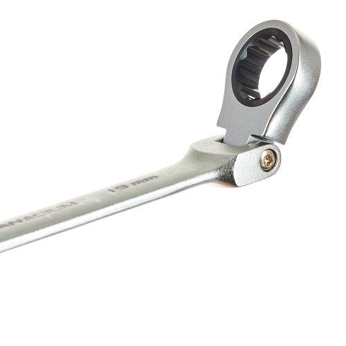 Набір ключів гайкових комбінованих храпових гнучких 8–19 мм 8 шт. INGCO INDUSTRIAL