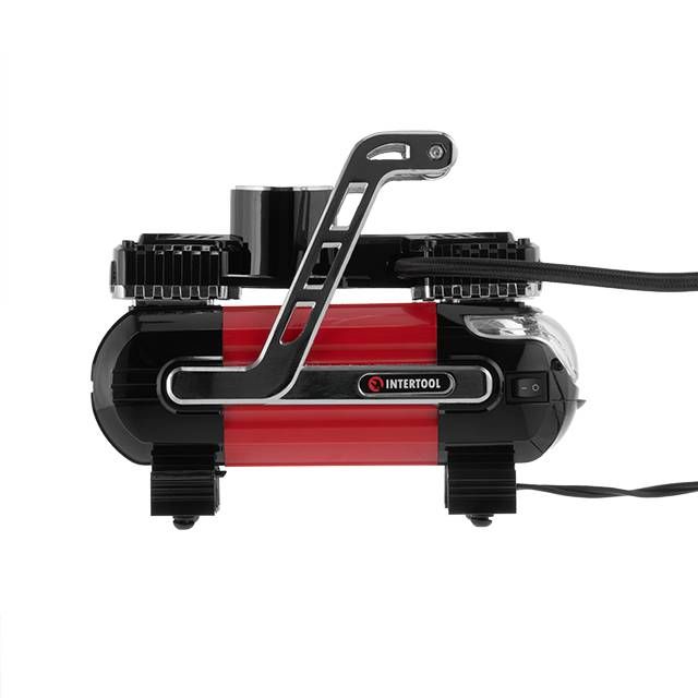 Компрессор автомобильный 12 В. Два цилиндра 30 мм INTERTOOL AC-0003