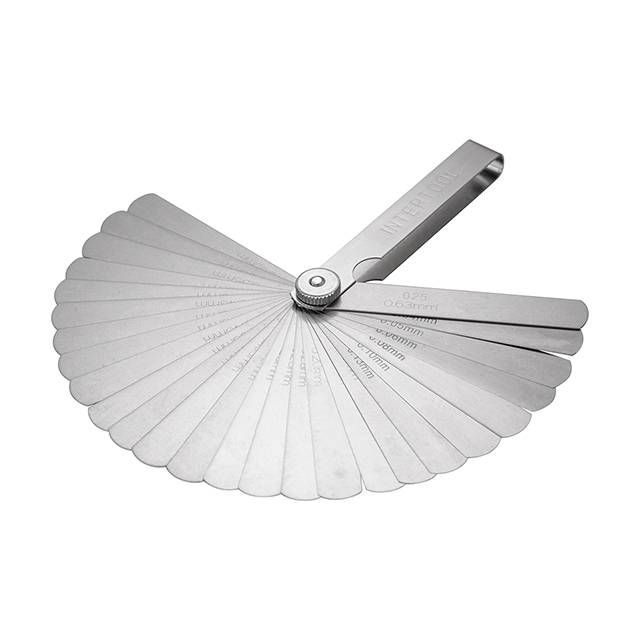 Комплект щупов 0,04-0,63 мм 26 ед. INTERTOOL AT-0003