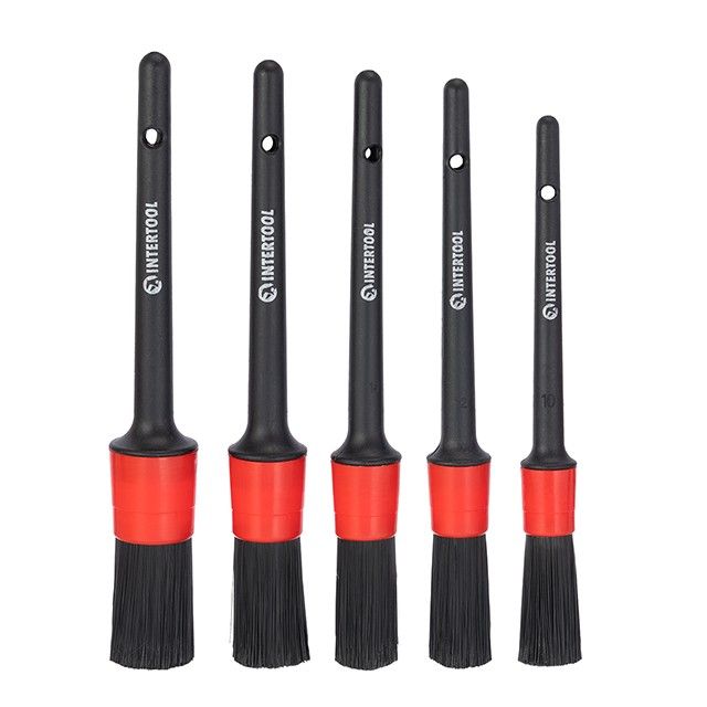 Набор кистей для детейлинга, химчистки, 5 ед. INTERTOOL AT-0100