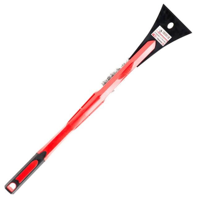 Щетка со скребком, 58 см INTERTOOL AT-0114